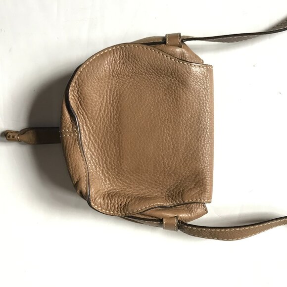 Chloe Marcie Small Crossbody Shoulder Saddle Bag Purse Womens Brown Leather - Picture 6 of 15